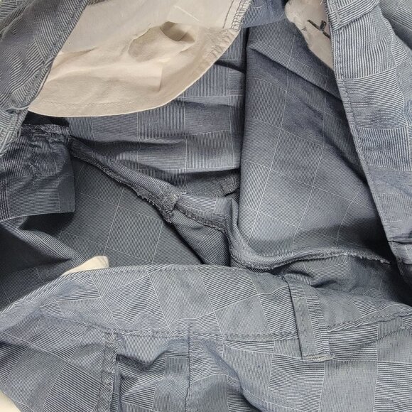 ONeill Mens 38 Gray Checkered Board Shorts Summer Beach Pool Casual Athletic - Picture 5 of 9